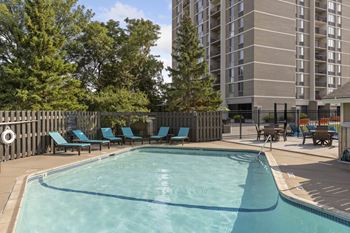 Glimmering Pool at The Edina Towers, Edina, Minnesota